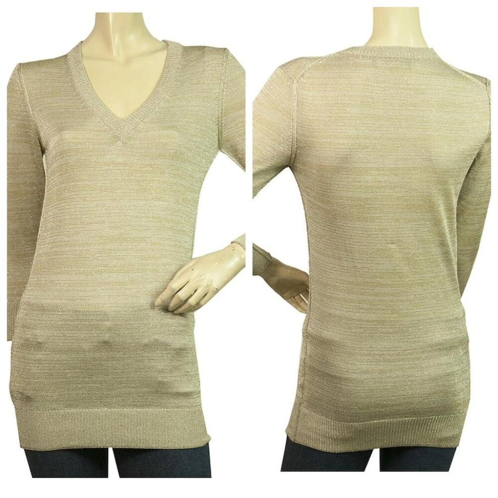 Dolce & Gabbana Lurex  V Neck Long Jumper Sweater